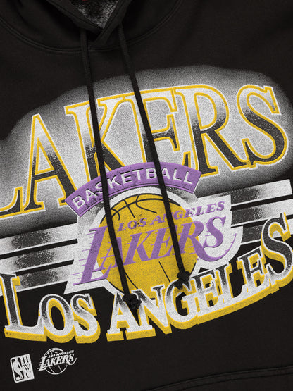Mitchell & Ness Glow Arch Hoodie - LA Lakers - Vintage Black