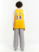 Mitchell and Ness LA Lakers Swingman Jersey - Shaquille O'Neal  96-97 Yellow