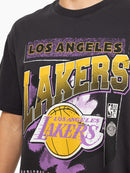 Mitchell & Ness LA Lakers Brush Off 2.0 Tee - Black