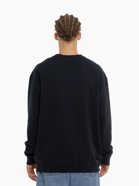 Mitchell & Ness LA Lakers Brush Off 2.0 Crew - Black