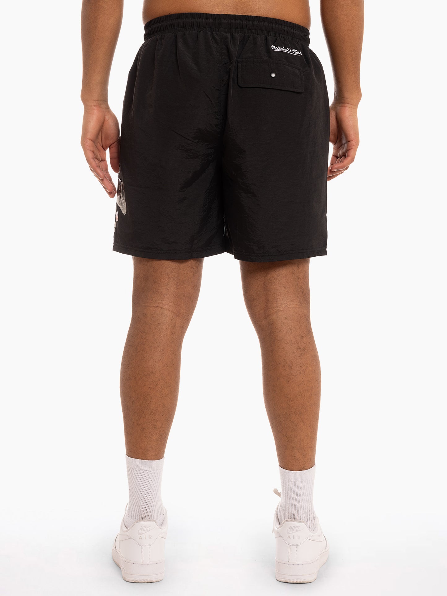 Mitchell & Ness Los Angeles Raiders Big Hit Nylon Shorts - Black