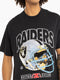 Mitchell & Ness Los Angeles Raiders Vintage Helmet Tee - Faded Black