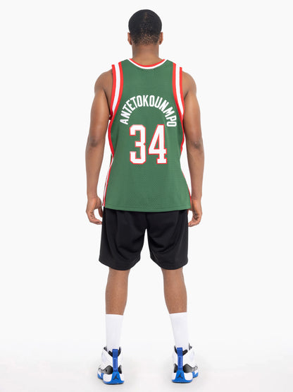 Mitchell and Ness Milwaukee Bucks 13-14 Road Swingman Jersey - Giannis Antetokounmpo