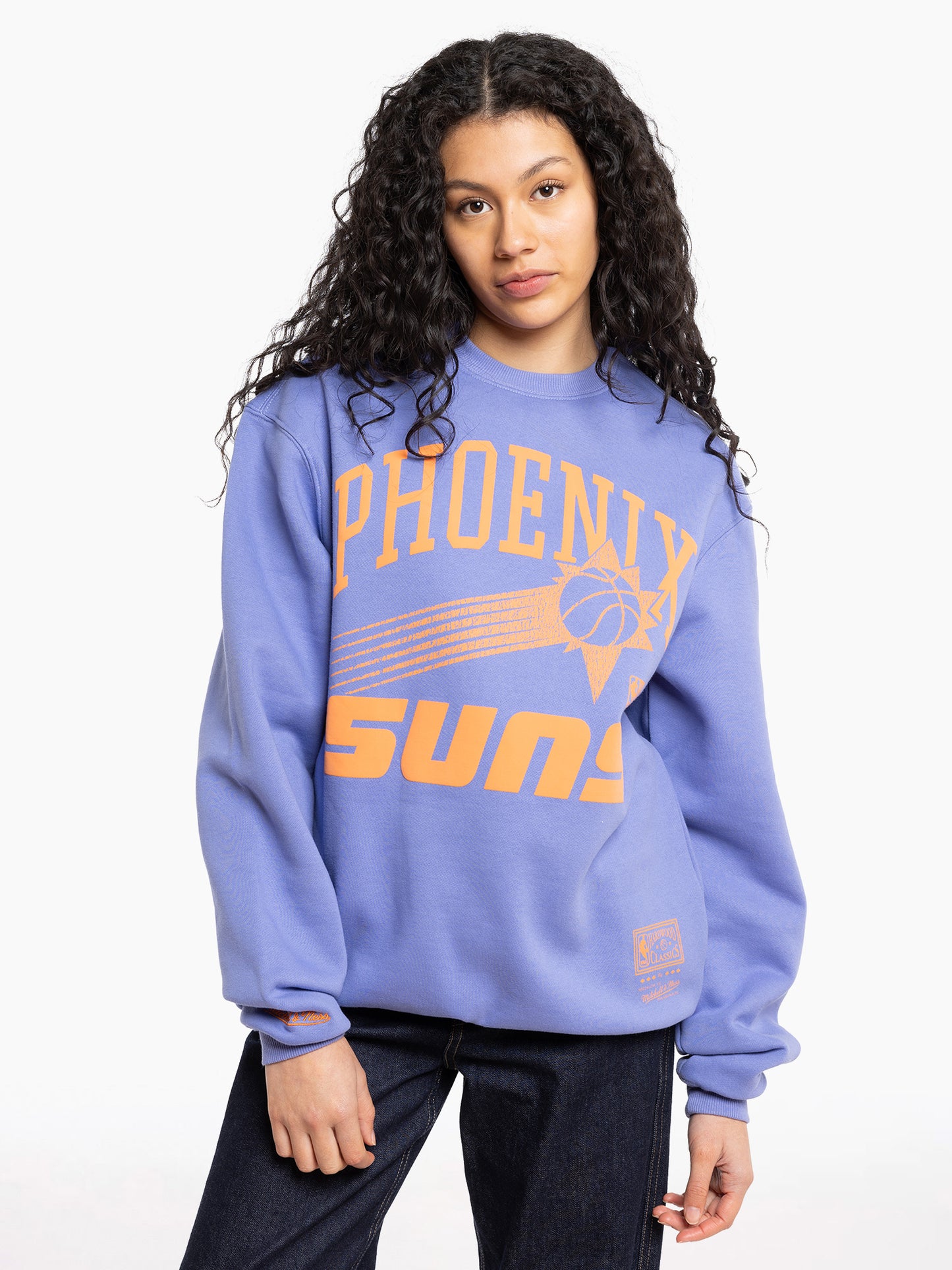 Mitchell & Ness Phoenix Suns Puff Logo Crew - Purple