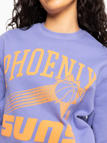 Mitchell & Ness Phoenix Suns Puff Logo Crew - Purple