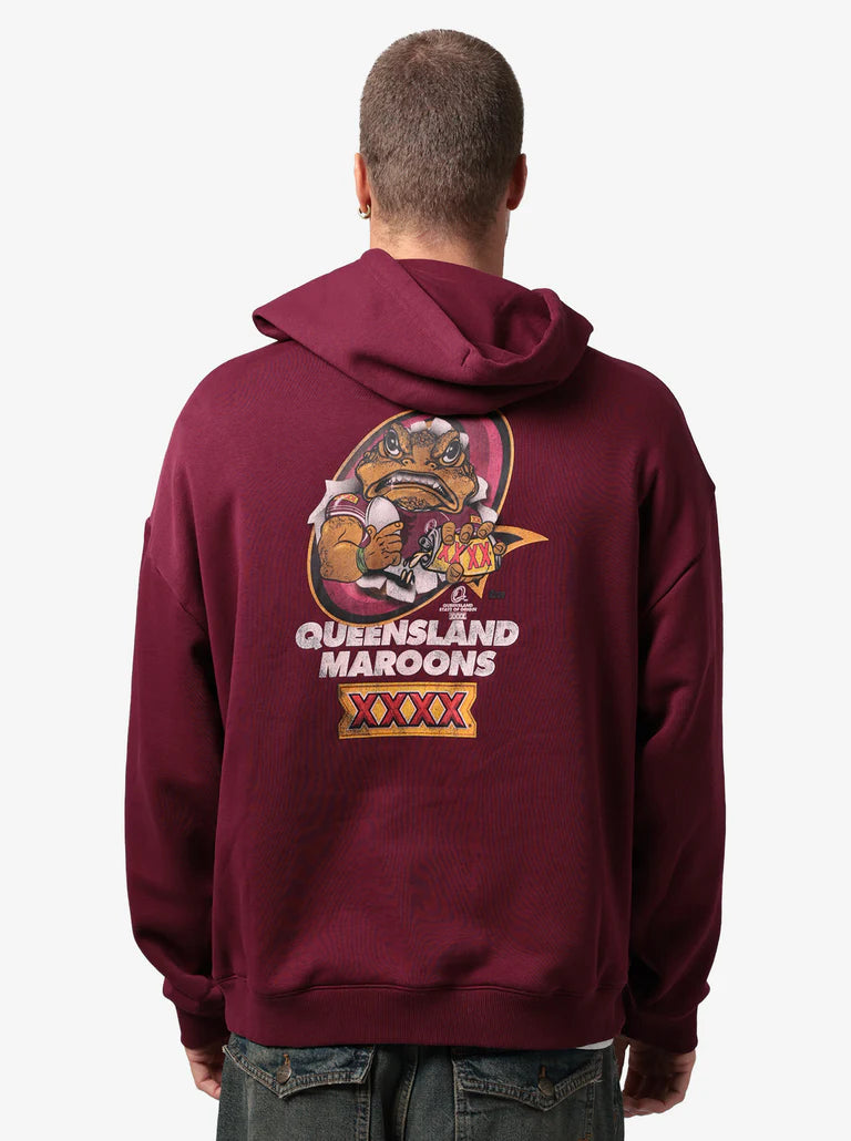 Mitchell & Ness Queenland Maroons Toad Box Hoddie