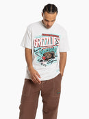 Mitch & Ness Vancouver Grizzlies Abstract Tee - Silver Marle