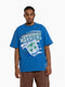 Mitchell & Ness NZ Warriors Mens Abstract Tee - Royal Blue