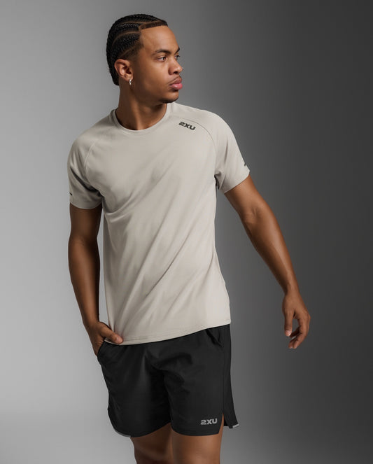 2XU Mens Aero Tee - Carbon