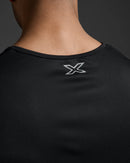 2XU Mens Aero Tank - Black/Silver Reflective