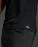 2XU Mens Aero Tank - Black/Silver Reflective