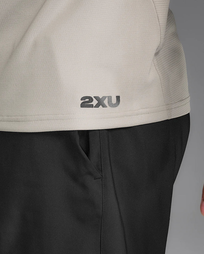 2XU Mens Aero Tank - Carbon/Black Reflective