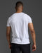 2XU Mens Contender Tee - White/Scatter