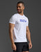 2XU Mens Contender Tee - White/Scatter