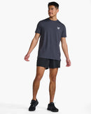 2XU Mens Motion Graphic Tee - India Ink/Black