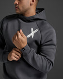 2XU Mens Motion Hoodie - Jupiter/White