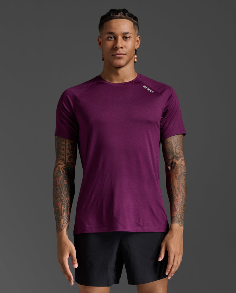 2XU Mens Motion Tee - Mercury/Carbon