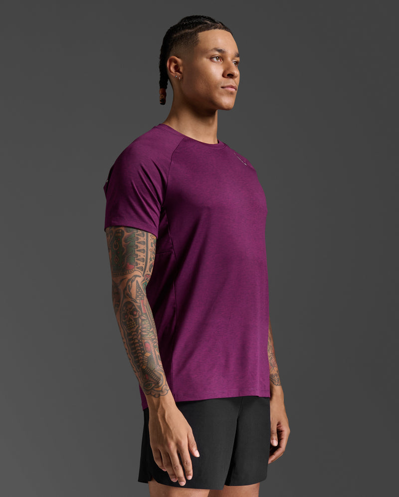 2XU Mens Motion Tee - Mercury/Carbon