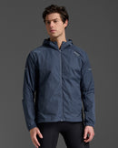 2XU Mens Aero Windbreaker - Indigo/Midnight