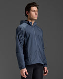 2XU Mens Aero Windbreaker - Indigo/Midnight