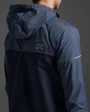 2XU Mens Aero Windbreaker - Indigo/Midnight