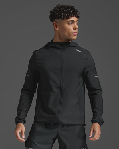 2XU Mens Aero Jacket - Black/Silver Reflective