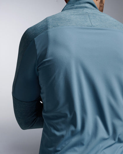 2XU Mens Aero 1/2 Zip - Blue Shade/Reflective