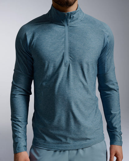 2XU Mens Aero 1/2 Zip - Blue Shade/Reflective