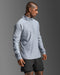 2XU Mens Aero 1/2 Zip - Weathervane/Black Reflective
