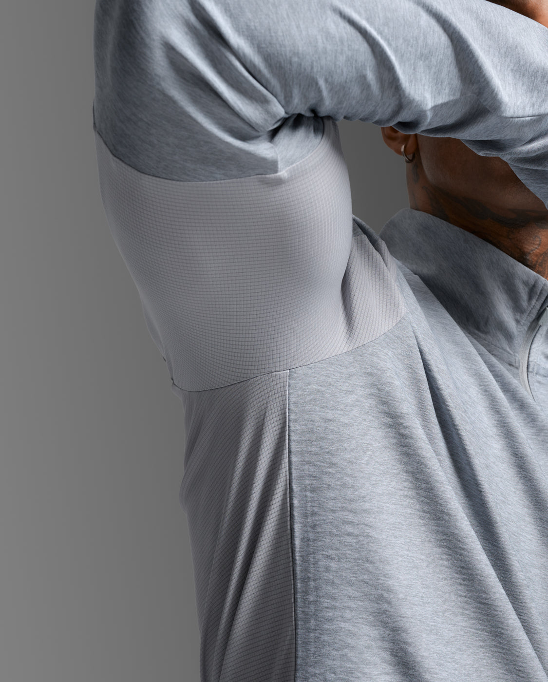 2XU Mens Aero 1/2 Zip - Weathervane/Black Reflective