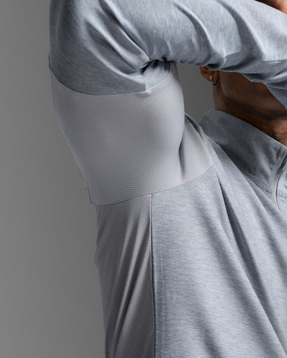 2XU Mens Aero 1/2 Zip - Weathervane/Black Reflective