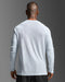 2XU Mens Aero Long Sleeve Tee - Moonstone/Black Reflective