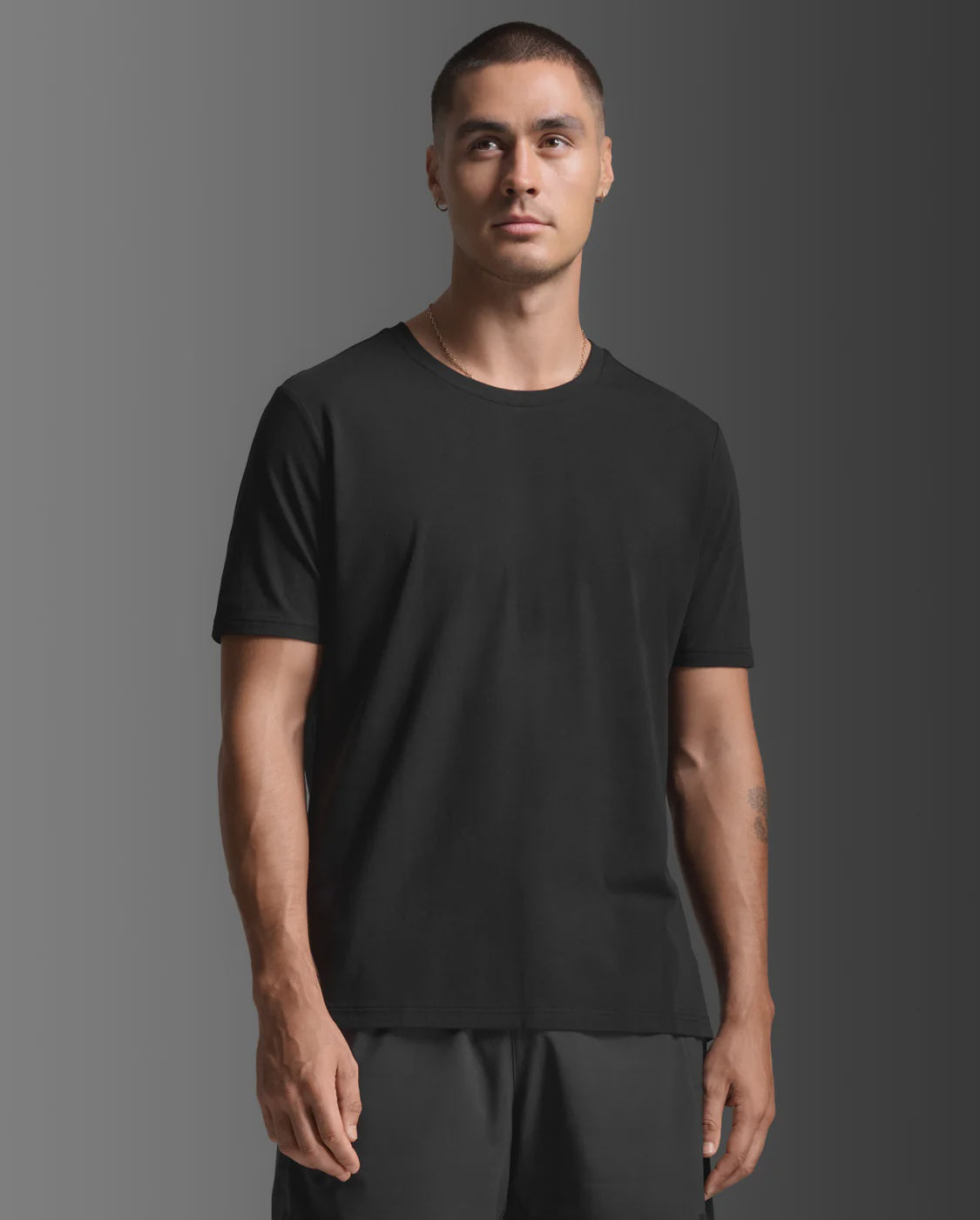 2XU Mens Motion Cotton Flex Tee - Black