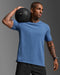 2XU Mens Motion Cotton Flex Tee - Indigo