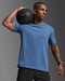 2XU Mens Motion Cotton Flex Tee - Indigo
