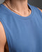 2XU Mens Motion Cotton Flex Tank - Indigo