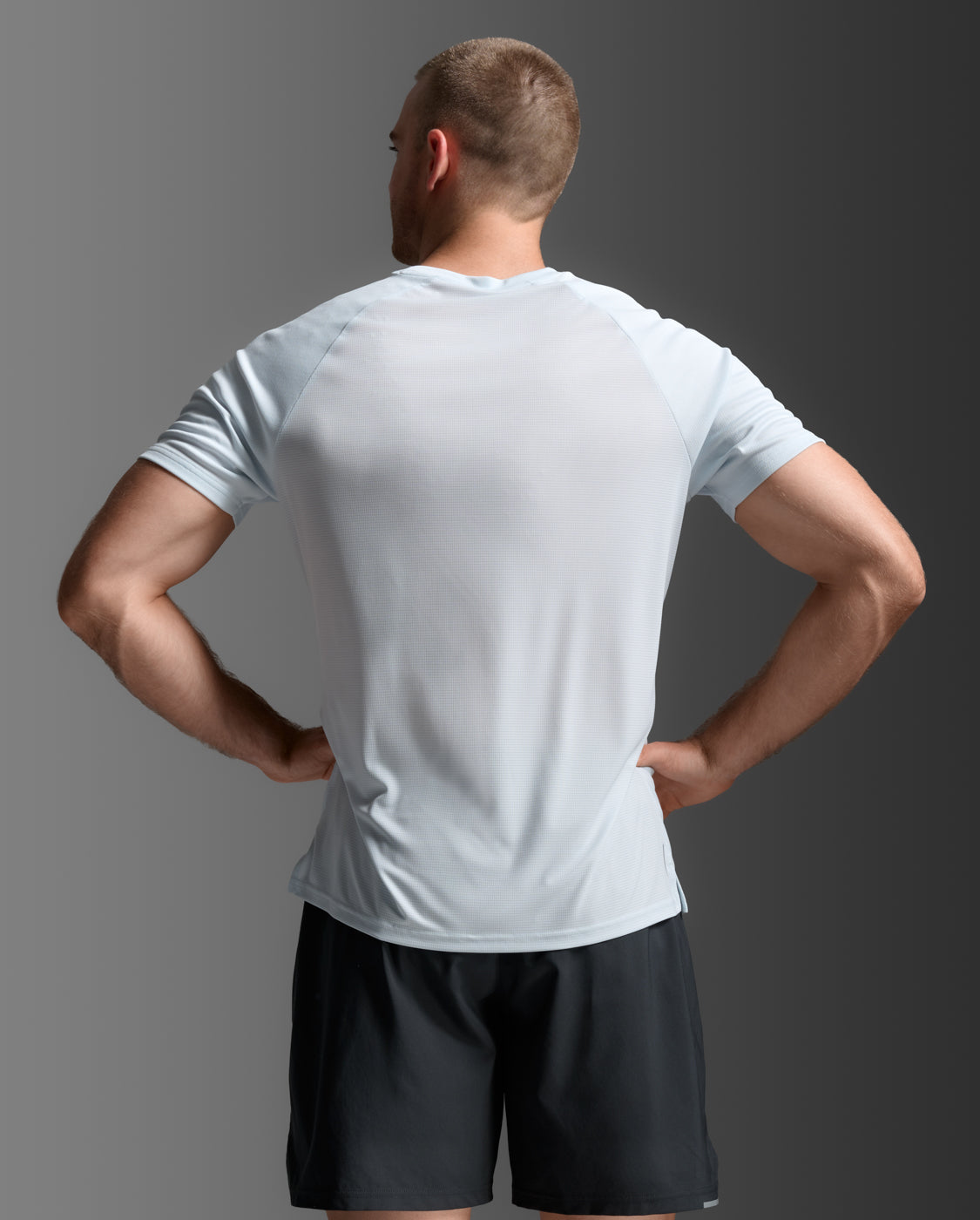 2XU Mens Aero Tee - Moonstone