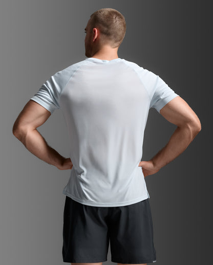 2XU Mens Aero Tee - Moonstone