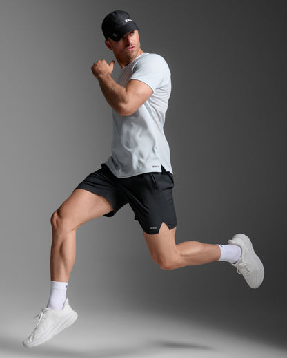 2XU Mens Aero Tee - Moonstone