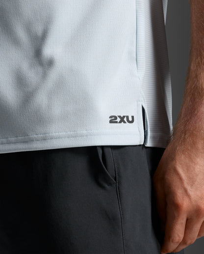 2XU Mens Aero Tee - Moonstone