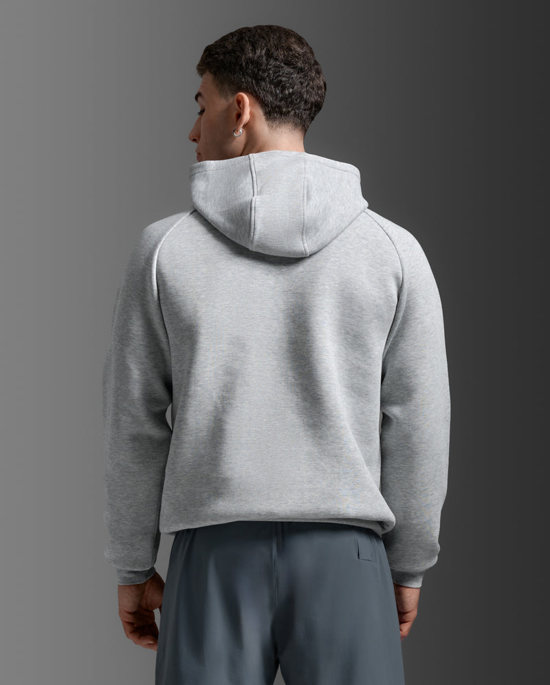 2XU Mens Motion Smooth Spacer Hoodie - Grey Marle