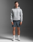 2XU Mens Motion Smooth Spacer Hoodie - Grey Marle