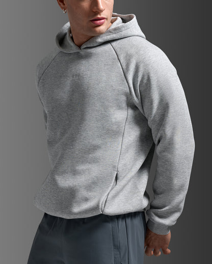 2XU Mens Motion Smooth Spacer Hoodie - Grey Marle