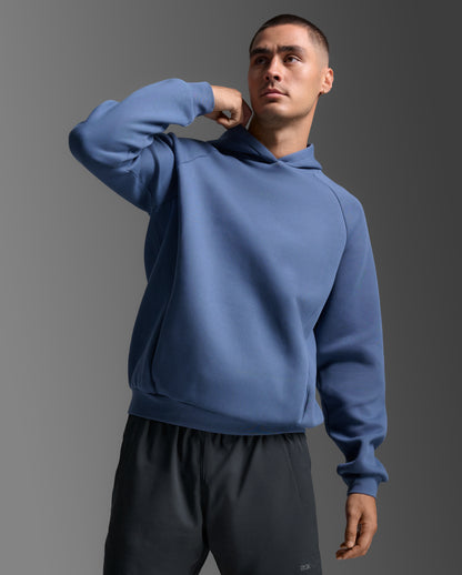 2XU Mens Motion Smooth Spacer Hoodie - Indigo
