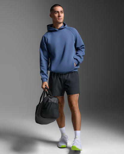 2XU Mens Motion Smooth Spacer Hoodie - Indigo