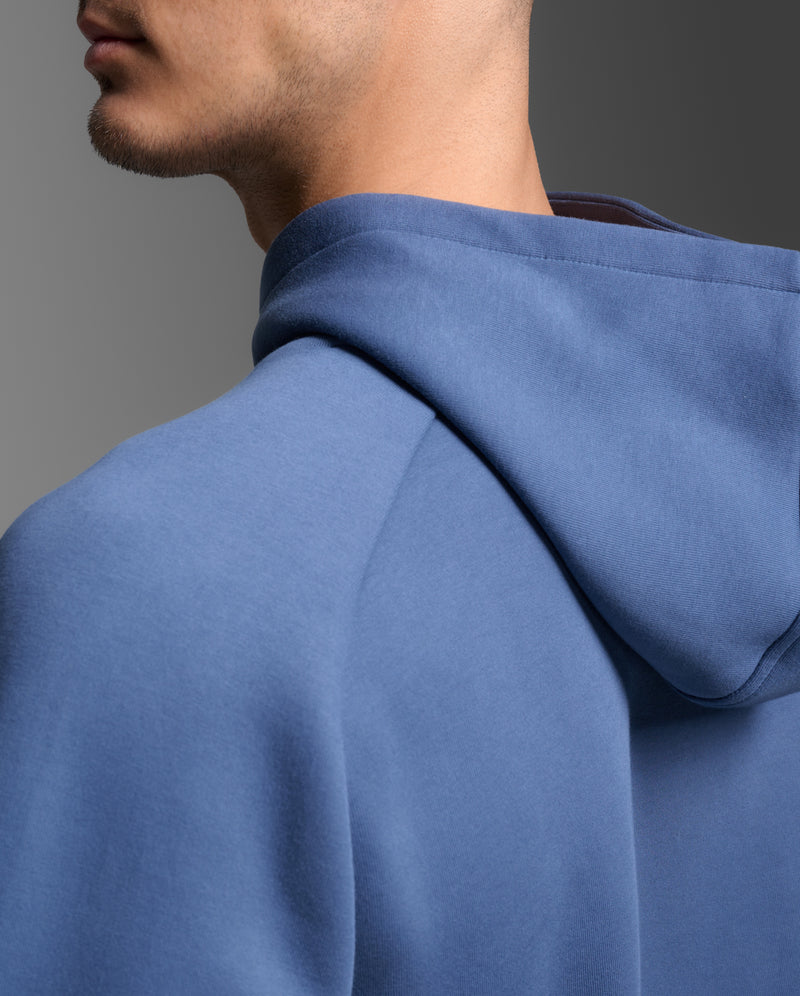 2XU Mens Motion Smooth Spacer Hoodie - Indigo