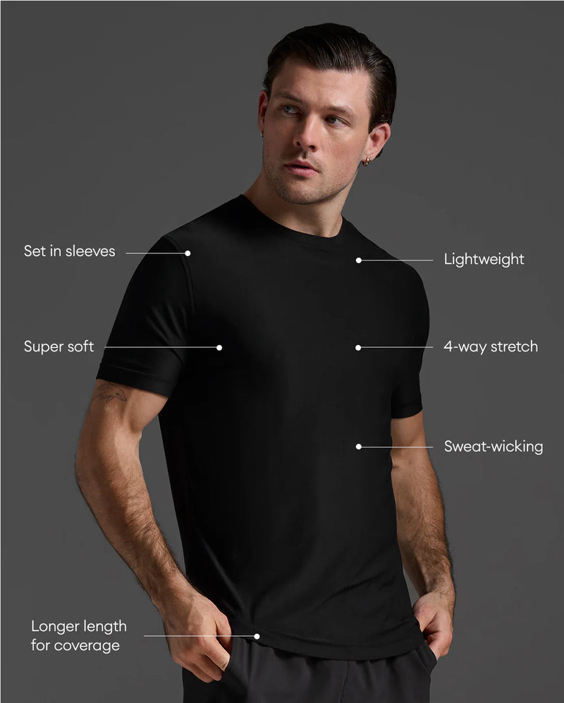 2XU Mens Signature Tee - Black