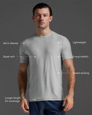 2XU Mens Signature Tee - Habor Mist