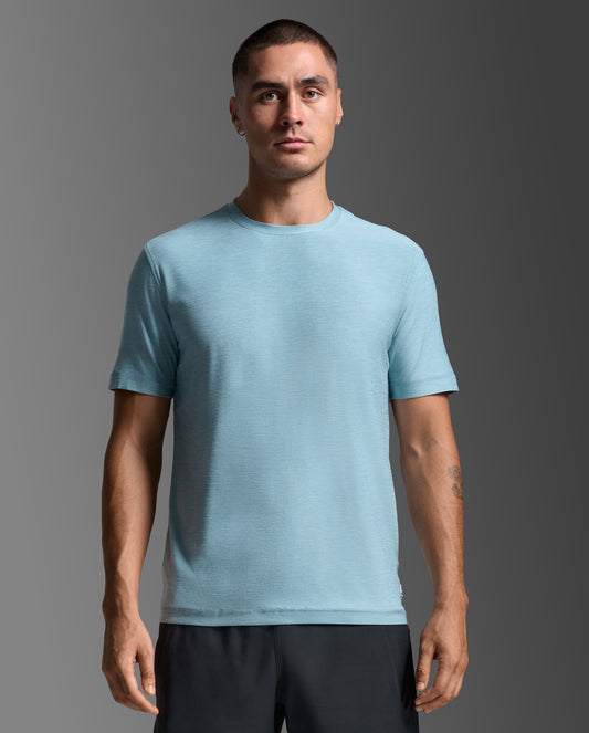 2XU Mens Signature Tee - Chambray