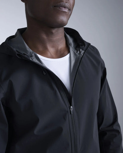 2XU Mens Ignition Shield Waterproof Jacket - Black/Silver Reflective